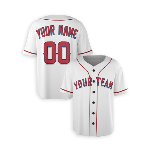 Personalized Los Angeles Fan White Baseball Jersey – Home Style Custom Name & Number