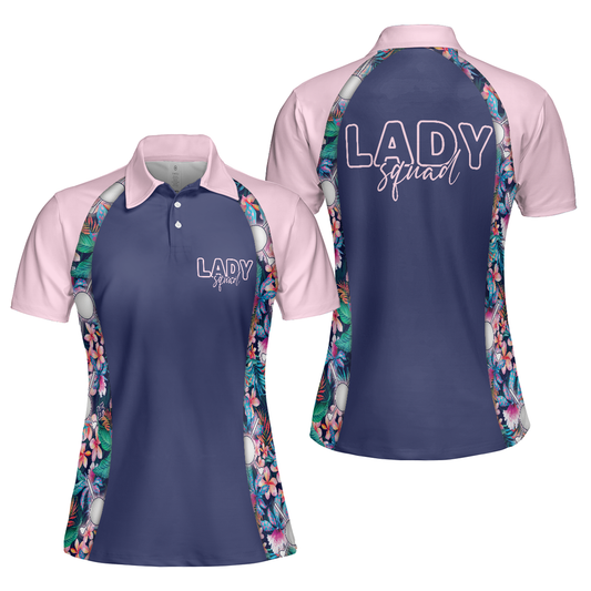 Personalized Women's Golf Shirt Polo - Hawaiian Dream And Golf Short Sleeve