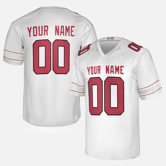 Personalized Arizona Fan White Football Jersey – Custom Name & Number
