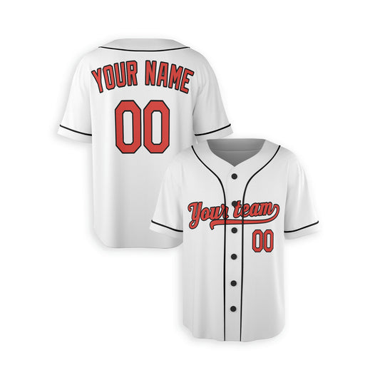 Personalized Baltimore Fan White Baseball Jersey – Home Style Custom Name & Number