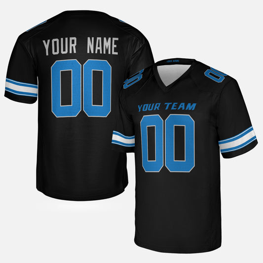 Personalized Detroit Fan Black Football Jersey – Alternate Style Custom Name & Number