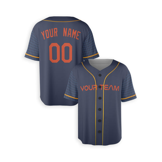 Personalized Houston Fan Navy Baseball Jersey – City Style Custom Name & Number