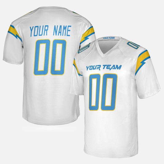 Personalized Los Angeles Fan White Football Jersey – Custom Name & Number