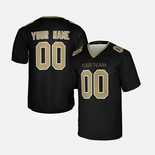 Personalized New Orleans Fan Black Football Jersey – Custom Name & Number