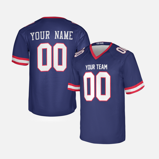 Personalized New York Fan Royal Football Jersey – Classic Style Custom Name & Number