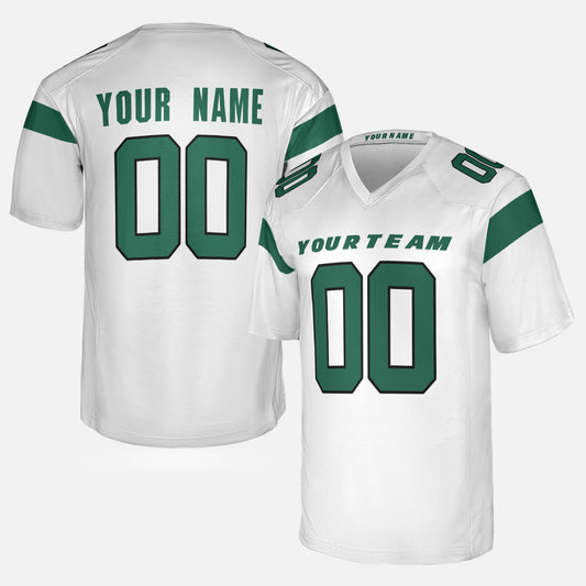 Personalized New York Fan White Football Jersey – Custom Name & Number