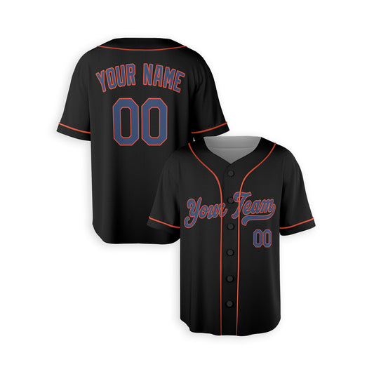 Personalized Queens NY Fan Black Baseball Jersey – Alternate Style Custom Name & Number