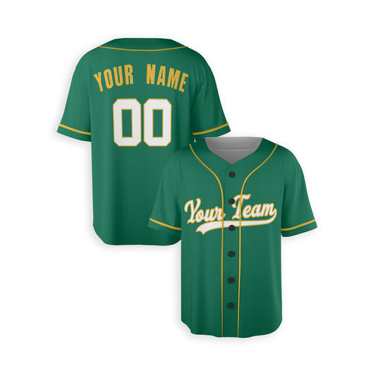 Personalized Oakland Fan Green Baseball Jersey – Alternate Style Custom Name & Number