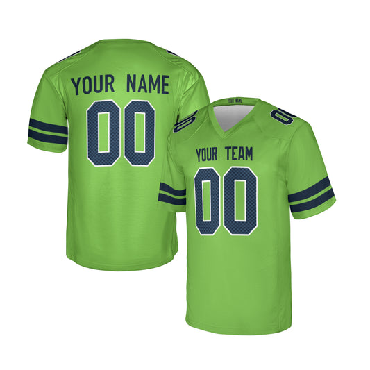 Personalized Seattle Seahawks Neon Green 50th Season Alternate Football Jersey – Custom Name & Number