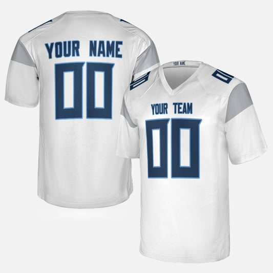 Personalized Tennessee Fan White Football Jersey – Custom Name & Number