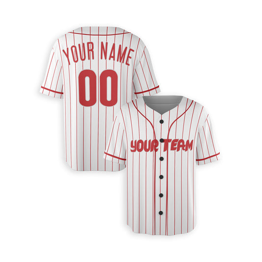 Personalized Philadelphia Fan White Baseball Jersey – Home Style Custom Name & Number