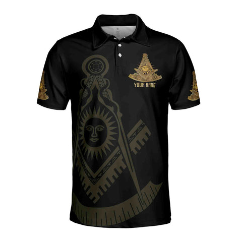 Men's Personalized Masonic Polo Shirt, Master Mason Past Master Inspired