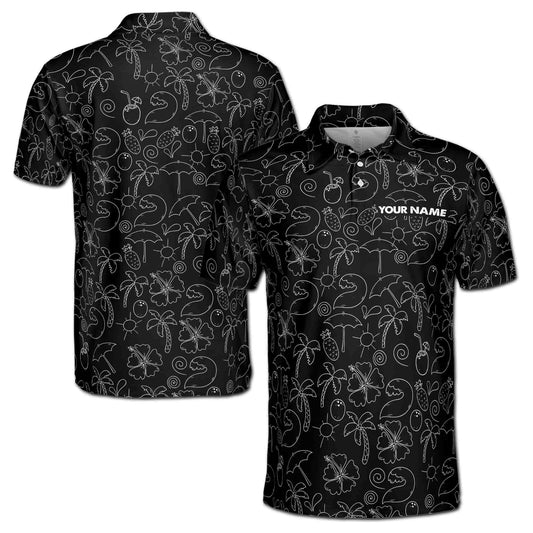 Personalized Men's Golf Shirt Polo - Summertime Funny Pattern Golf