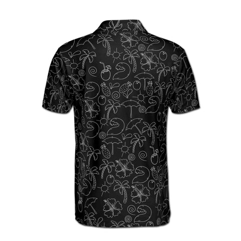 Personalized Men's Golf Shirt Polo - Summertime Funny Pattern Golf
