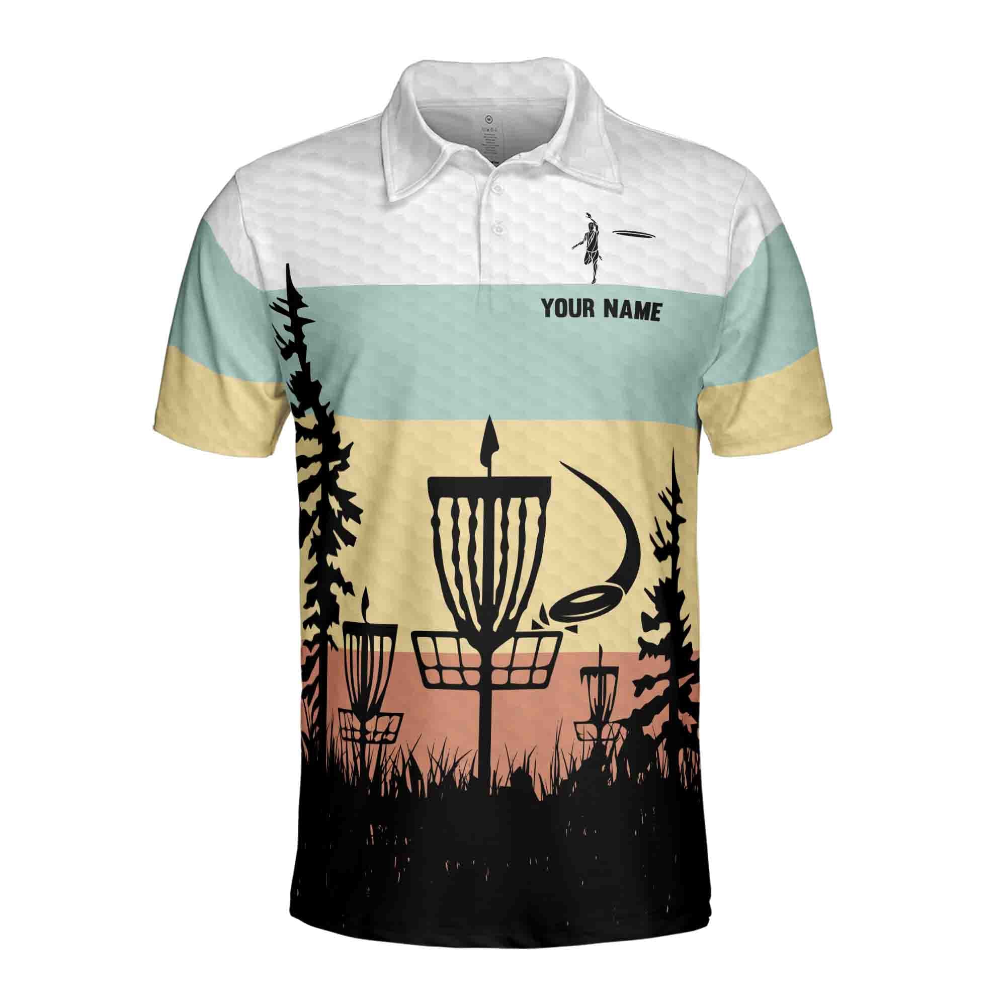 Personalized Men's Golf Shirt Polo - Funny No Little Ball Jus Big Discs Golf
