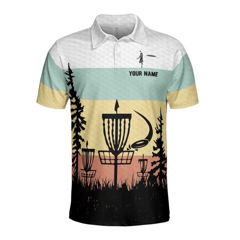 Personalized Men's Golf Shirt Polo - Funny No Little Ball Jus Big Discs Golf