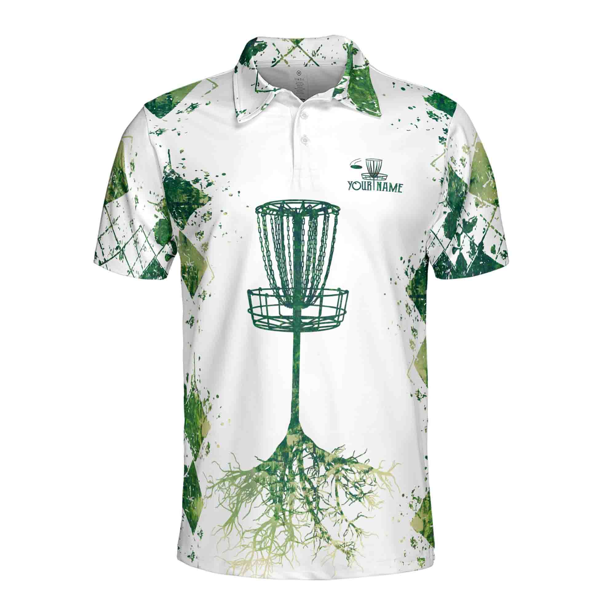 Personalized Men's Golf Shirt Polo - Funny Disc Golf No Little Balls Just Big Discs