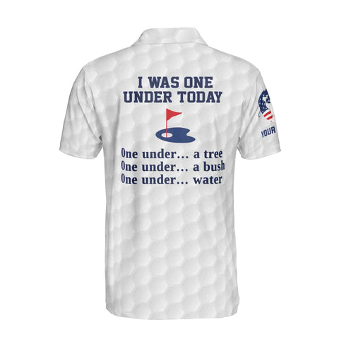 Personalized Men's Golf Shirt Polo - Usa American Golfer Ed