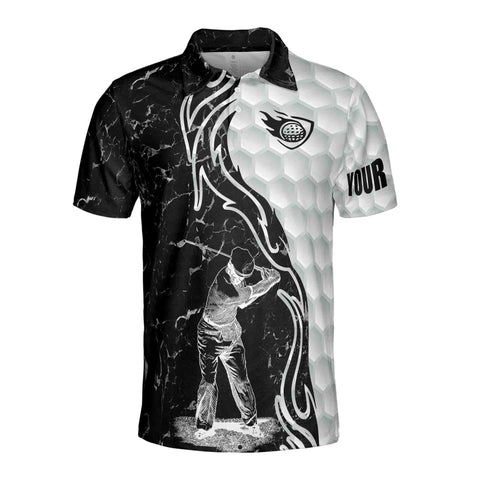 Personalized Men's Golf Shirt Polo - Funny Name I Don'T Need Therapy I Just Need To Play Golf And Drink Beer Golf Lover