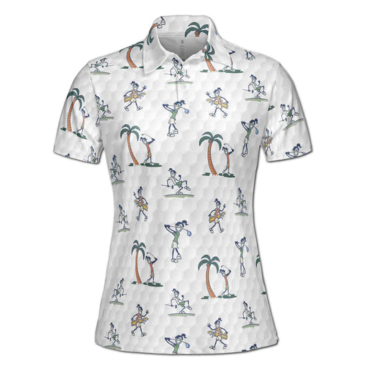 Personalized Women's Golf Shirt Polo - Funny Lady Golfer Gang Golf Player