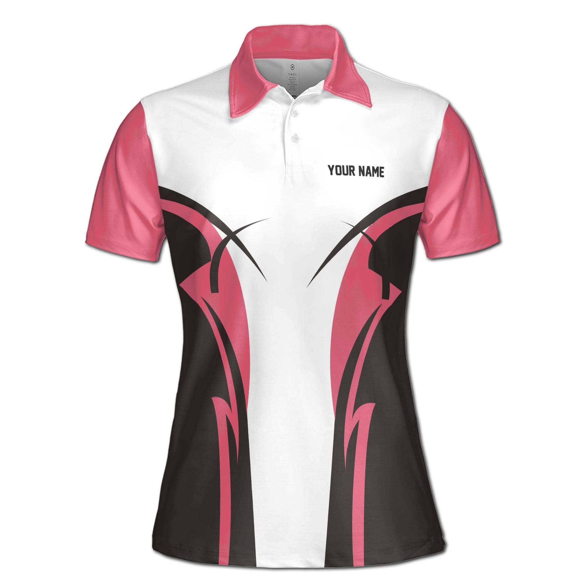 Personalized Women's Golf Shirt Polo - Pink Golf Swing, Swear, Repeat