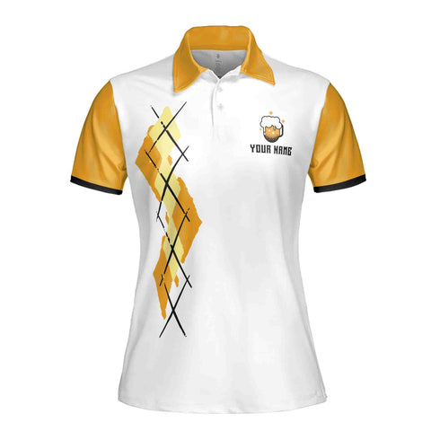 Personalized Women's Golf Shirt Polo - If I'M Drunk It's My Golf Friends Fault