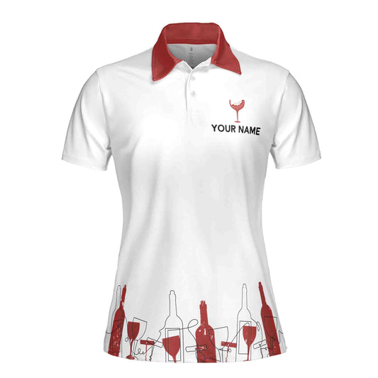 Personalized Women's Golf Shirt Polo - That's What I Do Golfing From Nine To Wine