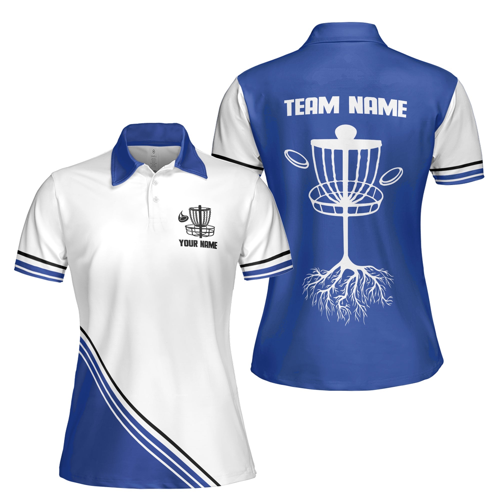 Personalized Women's Golf Shirt Polo - Let's Play Disc Golf