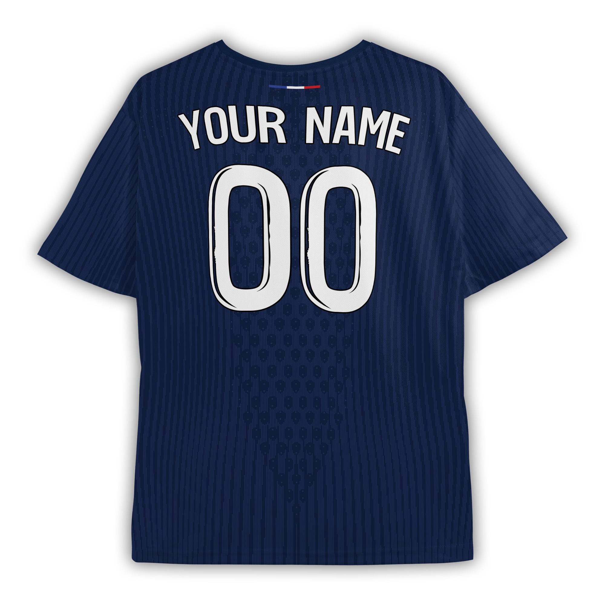 Personalized Paris Navy Soccer Jersey – Custom Name & Number, New Home Edition
