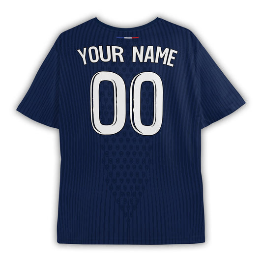 Personalized Paris Navy Soccer Jersey – Custom Name & Number, New Home Edition