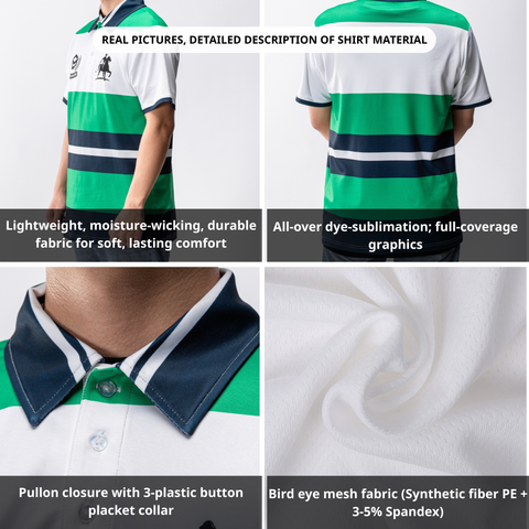 Personalized Men's Golf Shirt Polo - Funny Summer Coconut Palm Pattern Golf