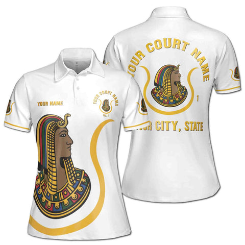 Women’s Personalized Polo Shirt – DOI "Daughter of Isis" Egyptian Design