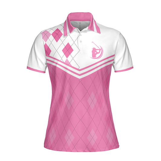 Personalized Women's Golf Shirt Polo - Ass Down Face Up That's The Way I Read My Putts Golf