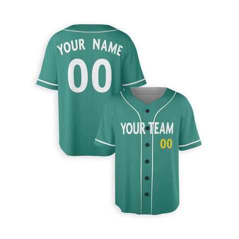 Personalized Boston Fan Green Baseball Jersey – City Style Custom Name & Number