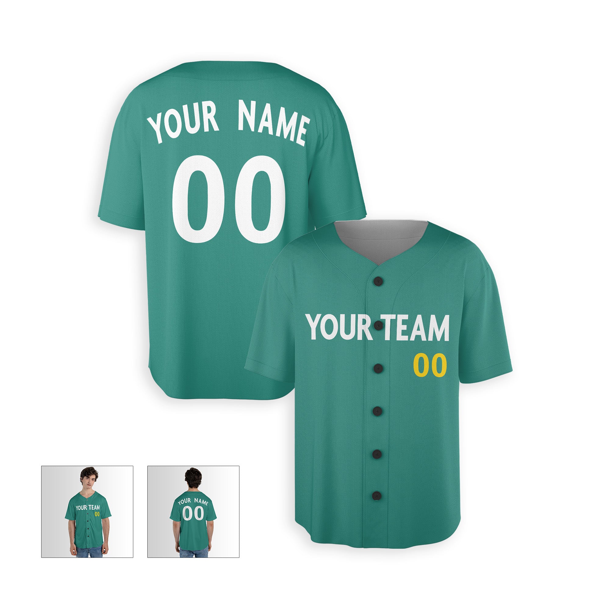 Personalized Boston Fan Green Baseball Jersey – City Style Custom Name & Number