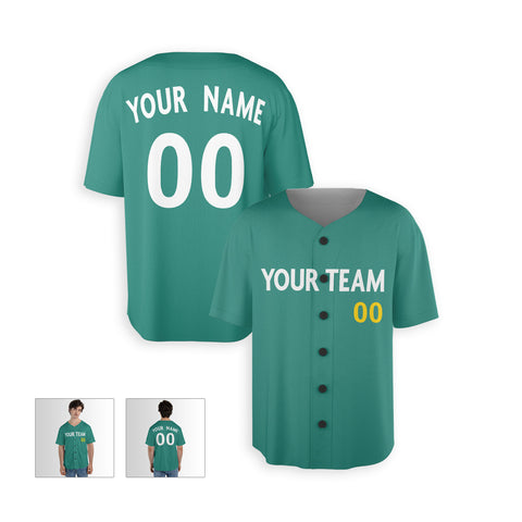 Personalized Boston Fan Green Baseball Jersey – City Style Custom Name & Number