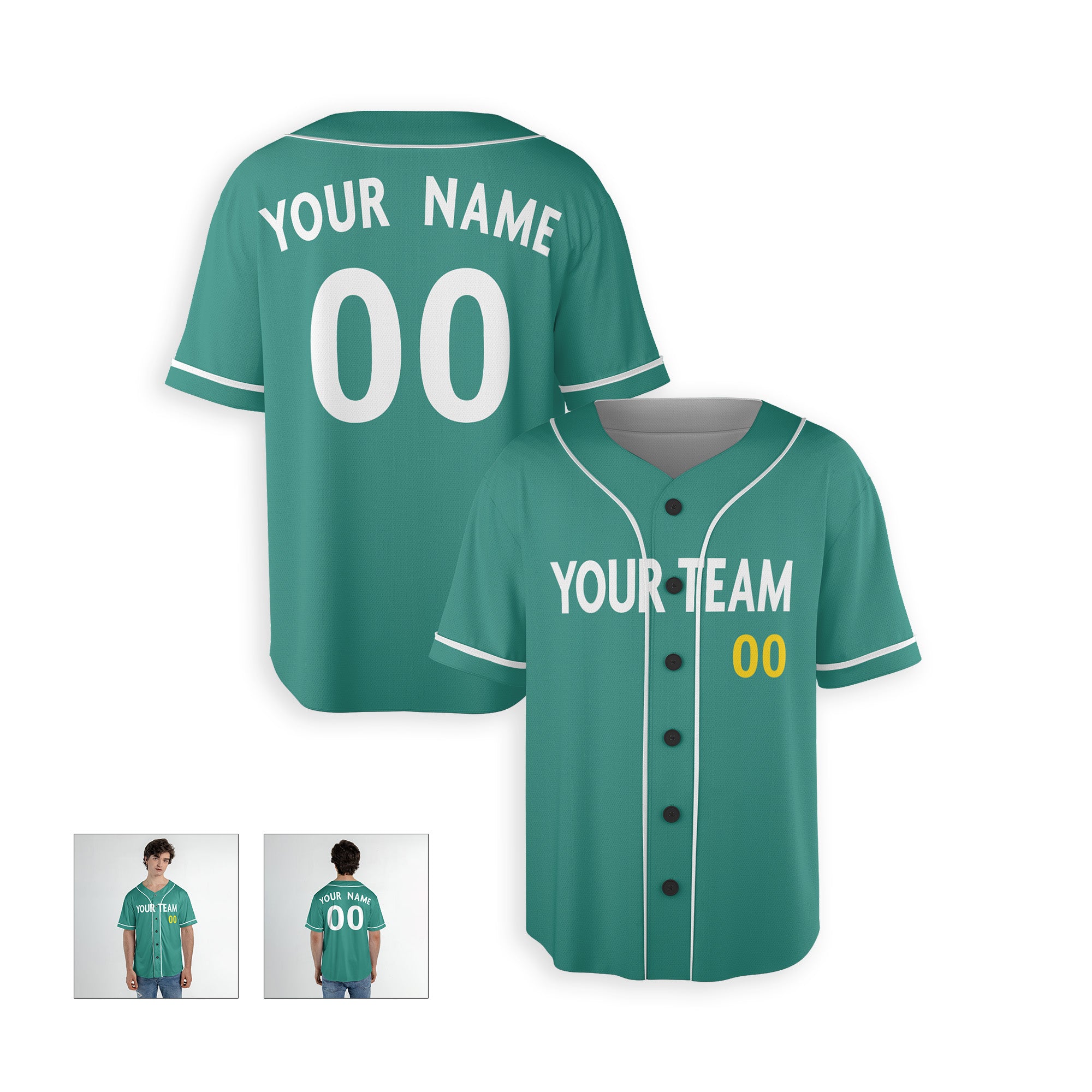 Personalized Boston Fan Green Baseball Jersey – City Style Custom Name & Number