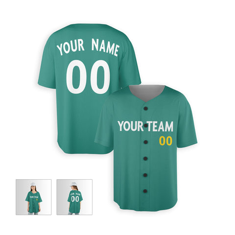Personalized Boston Fan Green Baseball Jersey – City Style Custom Name & Number