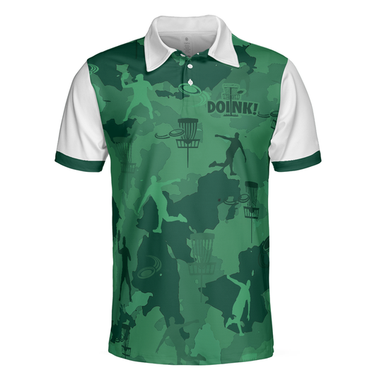 Personalized Men's Golf Shirt Polo - Texture Disc Golf Short Sleeve