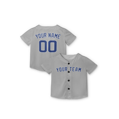 Personalized Chicago North Side Fan Gray Baseball Jersey – Road Style Custom Name & Number