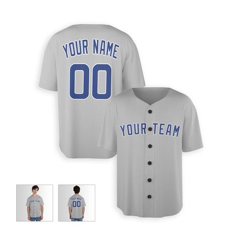 Personalized Chicago North Side Fan Gray Baseball Jersey – Road Style Custom Name & Number