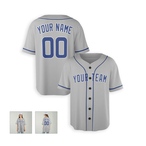 Personalized Chicago North Side Fan Gray Baseball Jersey – Road Team Style Custom Name & Number