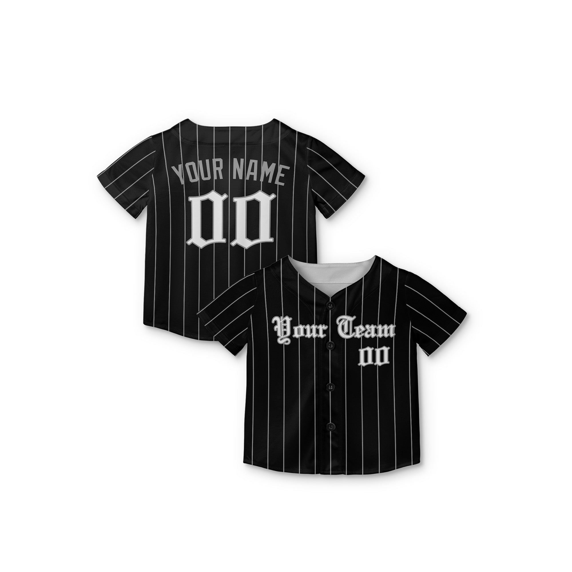 Personalized Chicago South Side Fan Black Baseball Jersey – City Style Custom Name & Number
