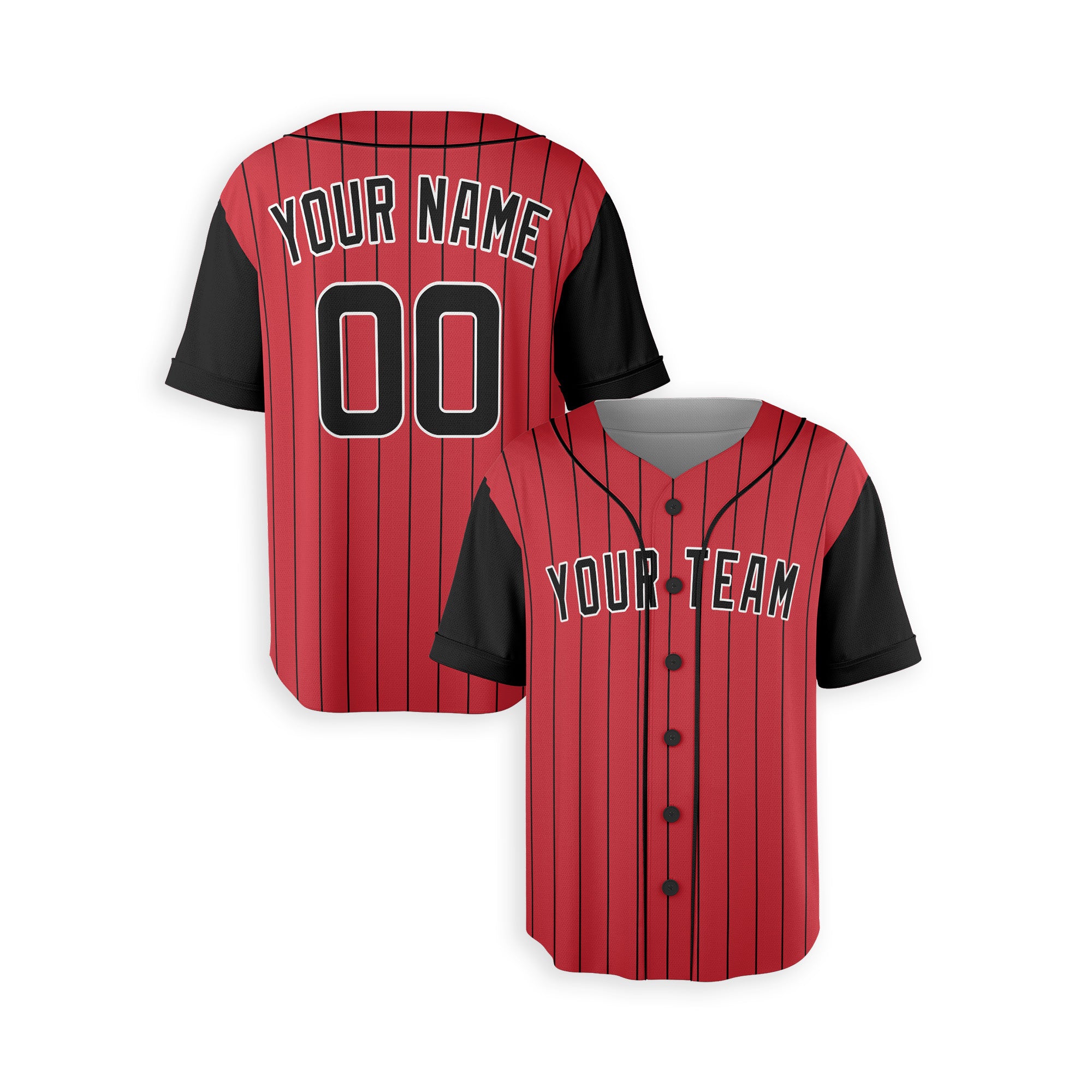 Personalized Chicago South Side Fan Red Black Baseball Jersey – City Style Custom Name & Number
