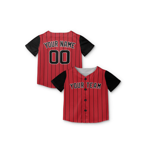 Personalized Chicago South Side Fan Red Black Baseball Jersey – City Style Custom Name & Number