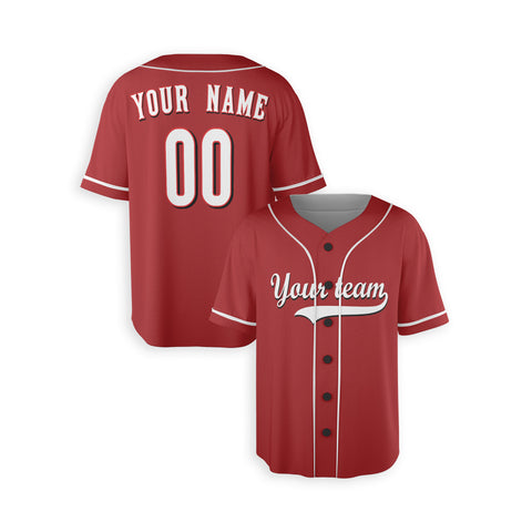 Personalized Cincinnati Fan Red Baseball Jersey – Alternate Style Custom Name & Number