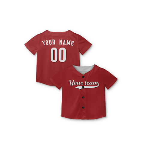 Personalized Cincinnati Fan Red Baseball Jersey – Alternate Style Custom Name & Number