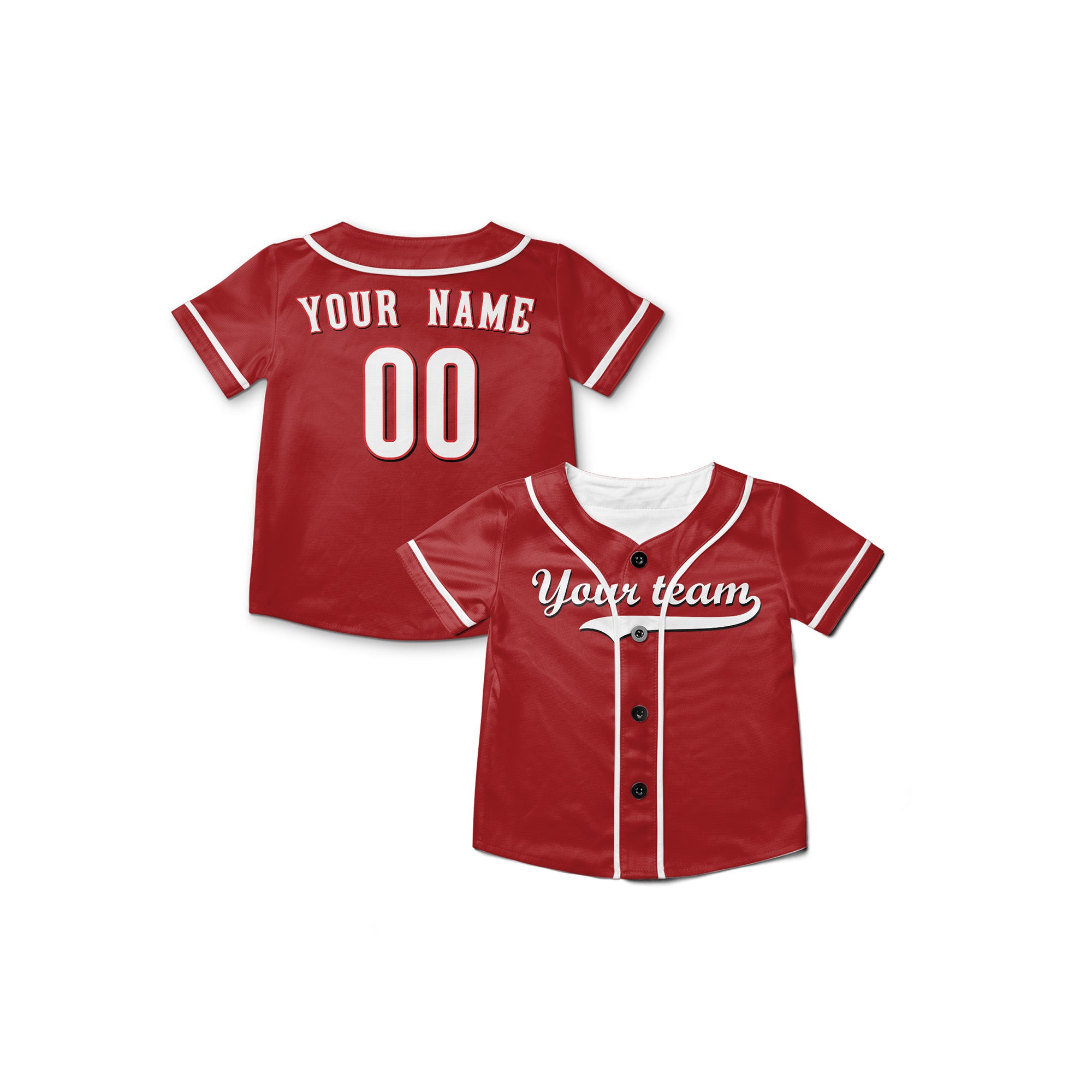 Personalized Cincinnati Fan Red Baseball Jersey – Alternate Style Custom Name & Number