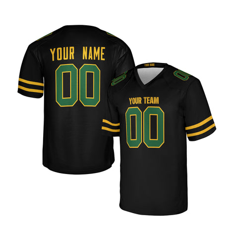 Personalized Green Bay Packers Black Fashion Game Football Jersey – Custom Name & Number