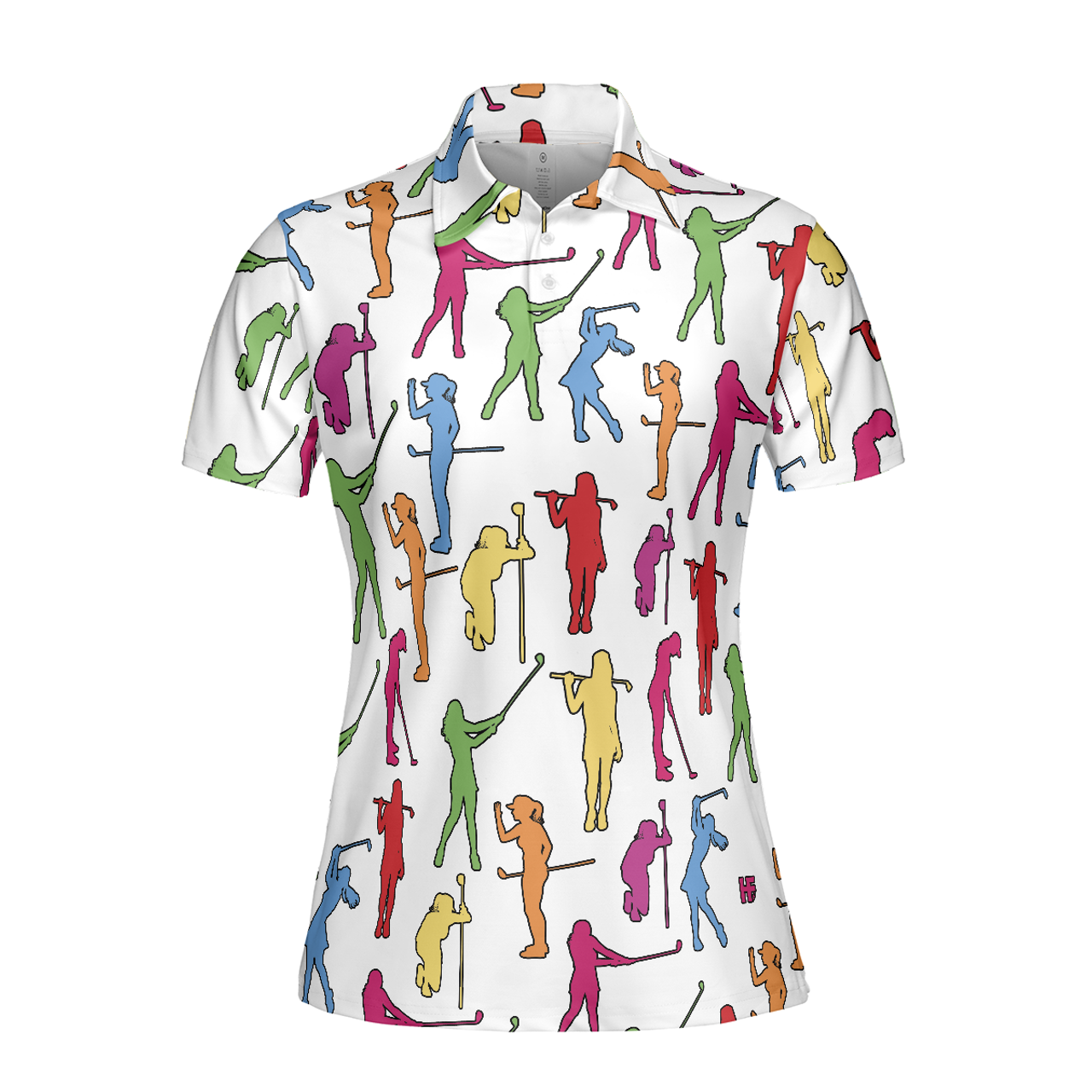 Personalized Women's Golf Shirt Polo - Colorful Female Golfer Short Ladies Unique Golf Gift
